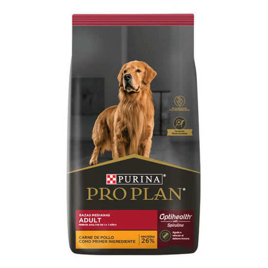 Imagen de ALIMENTO BALANCEADO  PERROS PRO PLAN ADULTO RAZA MEDIANA X 15 KG