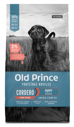 Imagen de ALIMENTO BALANCEADO  PERRO - OLD PRINCE NOVEL CACHORRO CORDERO Y ARROZ  X 3 KG