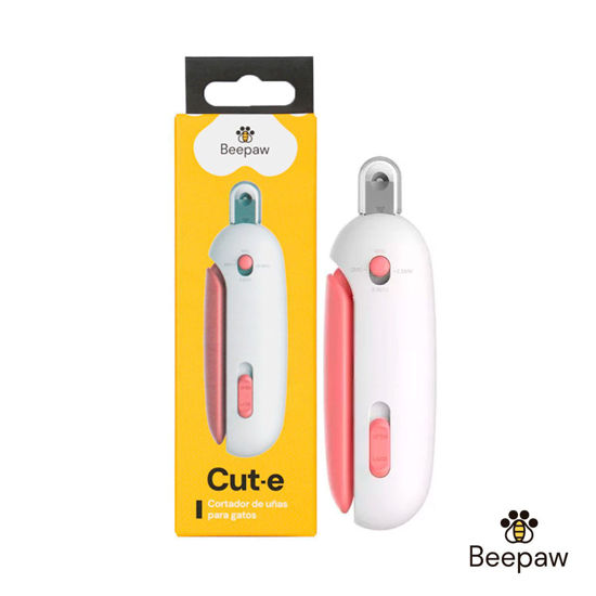 Imagen de ACCESORIOS PARA MASCOTAS - CUBCER CORTADOR UÑAS BEEPAW CUT-E ROSA