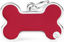 Imagen de ACCESORIOS PARA MASCOTAS - BH50RED MEDALLA HUESO ROJA CON BORDE PLATEADO