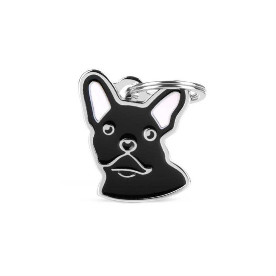 Imagen de ACCESORIOS PARA MASCOTAS - MF24BLACK MEDALLA BULLDOG FRANCES NEGRO